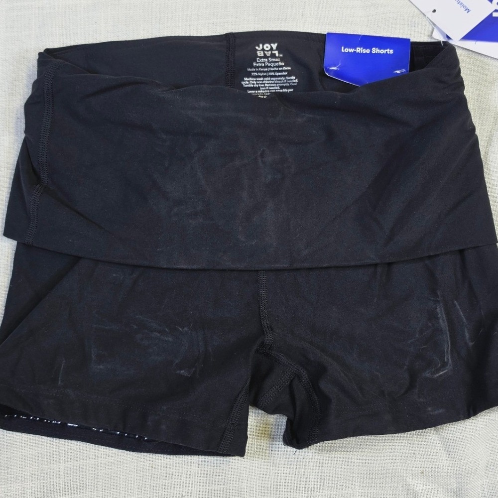 JoyLab Womens Low-Rise 3 Inch Inseam Athletic Shorts Black XS VN1343630